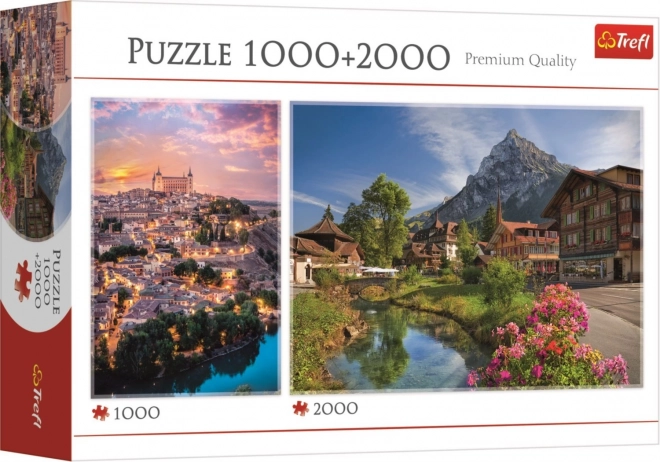 Puzzle Toledo e Estate nelle Alpi - 1000 e 2000 Pezzi