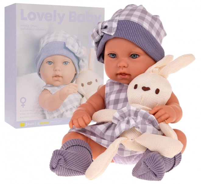 Set Bambola Neonata con Accessori Viola