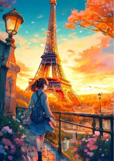 Puzzle Passeggiate a Parigi 1000 pezzi