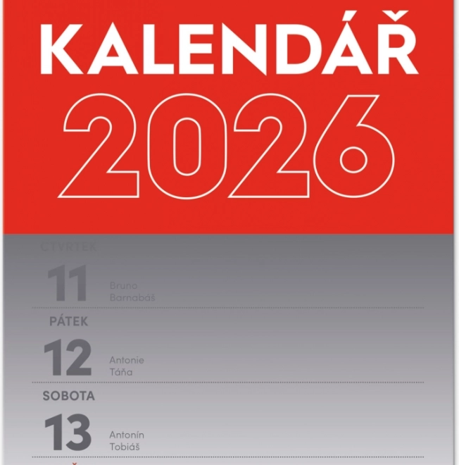 Calendario da parete settimanale 2026 A5