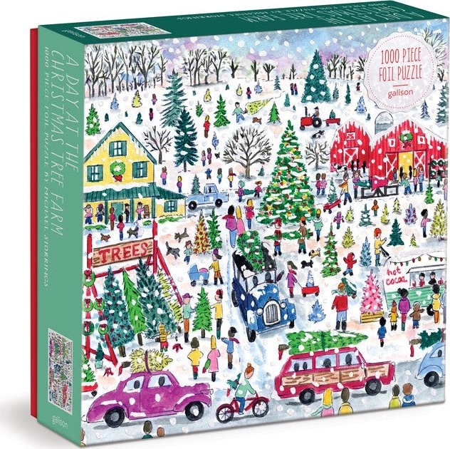 Puzzle di Natale con Alberi - 1000 Pezzi