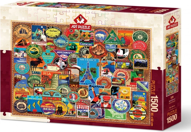 Puzzle Viaggiatore del Mondo 1500 pezzi