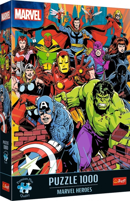 Puzzle 1000 pezzi Premium Plus Qualità Eroi Marvel