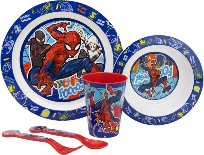 Set da pranzo per bambini 5 in 1 Spiderman