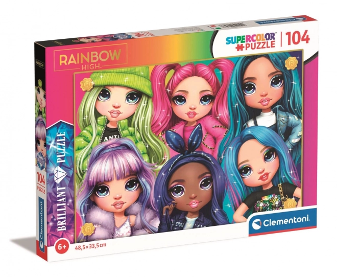 Puzzle 104 pezzi - Rainbow High - Brillante 2