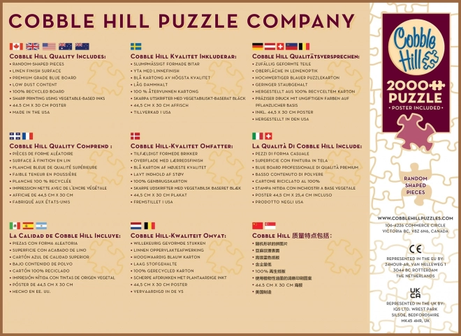 Puzzle Arcobaleno 2000 pezzi COBBLE HILL