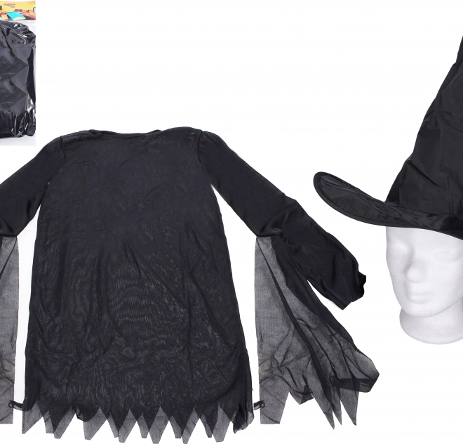Costume di carnevale da strega per bambini – abito e cappello