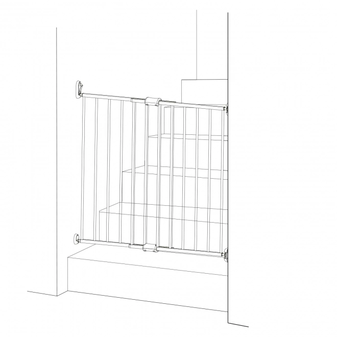 Barriera estensibile Simply con montaggio a parete