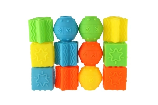 Gioco di infilatura forme in gomma 12 pezzi