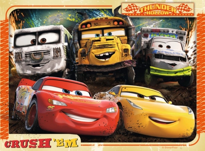 Puzzle Auto 4 in 1 con Saetta McQueen