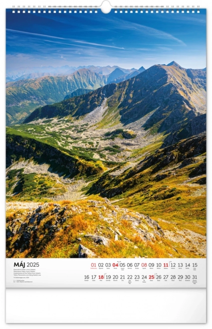 Calendario da parete Tatry 2025