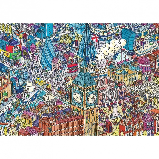 Puzzle UFT Eye-Spy Viaggio nel Tempo: Londra 1000 Pezzi