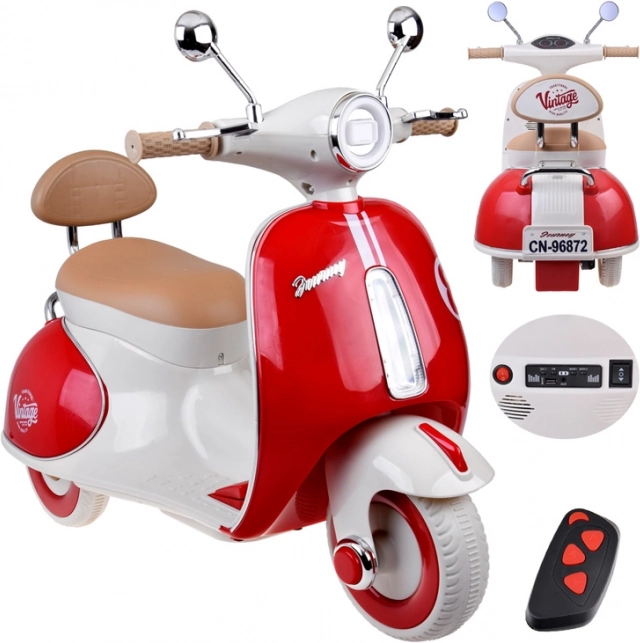 Classico monopattino elettrico per bambini arancione – Rosso