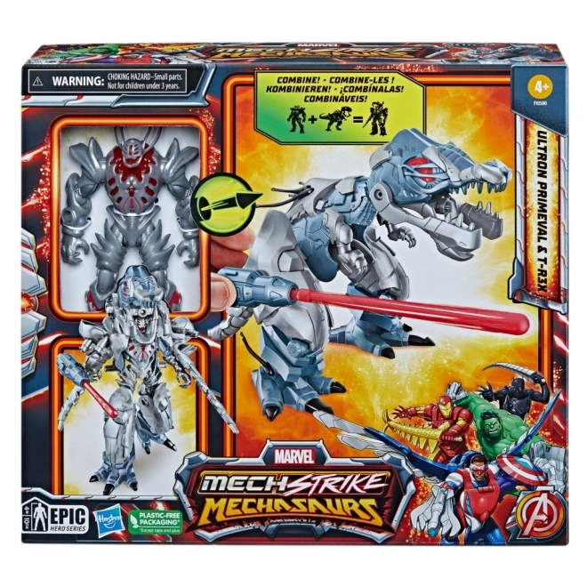 figura di dinosaura ultron t-rex Marvel