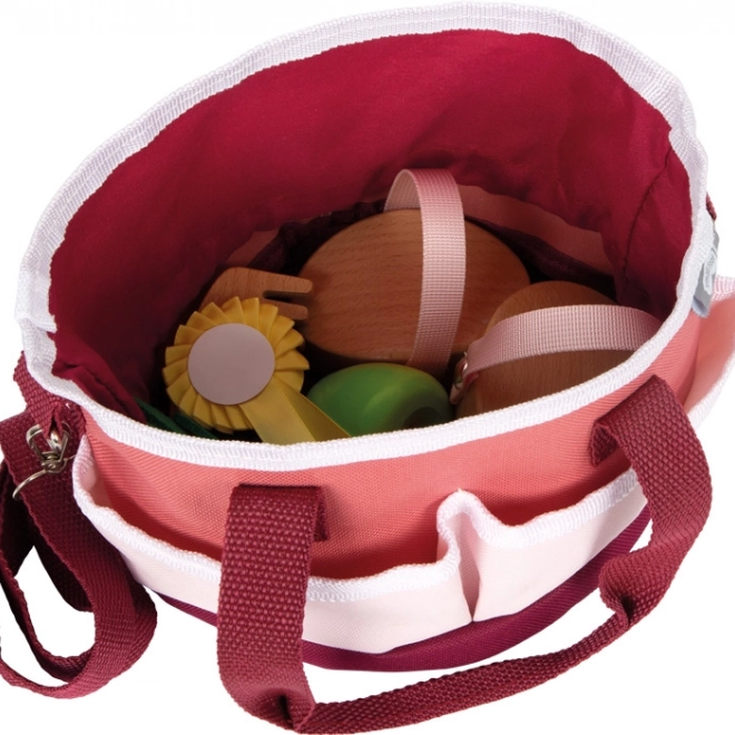 Set cura del cavallo con borsa rossa