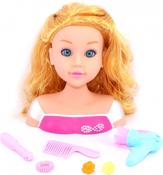 Testa pettinabile con accessori 22 cm