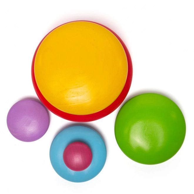 Gioco di equilibrio con ciottoli colorati Bigjigs