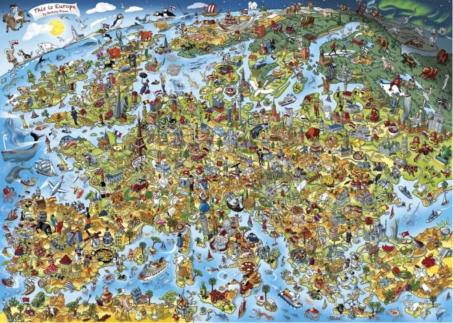 Puzzle Questa è l'Europa 1000 pezzi