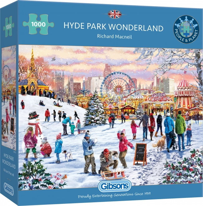 Puzzle Invernale Miracolo in Hyde Park 1000 Pezzi