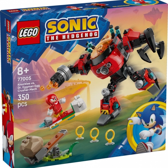 Blocchi Sonic Knuckles contro il Dr. Eggman nel Mech Egg Crusher