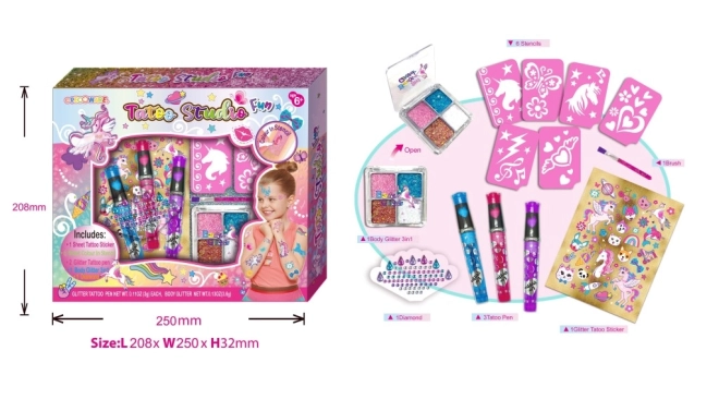 Studio di tatuaggi decorativi per bambini