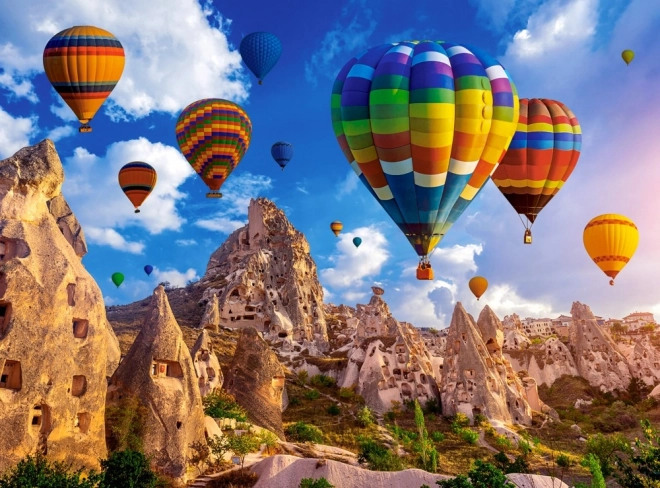 Puzzle 2000 pezzi mongolfiere colorate di Cappadocia