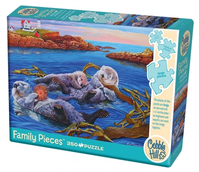 Puzzle della famiglia delle lontre Cobble Hill 350 pezzi