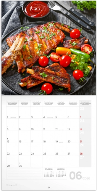 Calendario per appunti Gourmet 2026