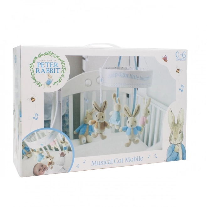 Carillon musicale per culla con coniglietti Peter Rabbit