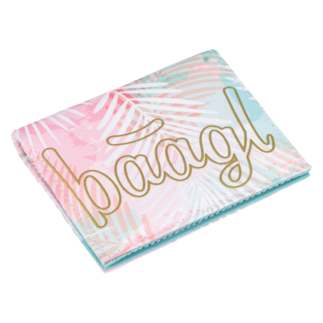 Stile Sunset con foglie tropicali