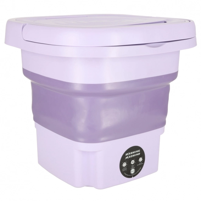 Lavatrice Portatile Mini Pieghevole da Viaggio 8L Viola