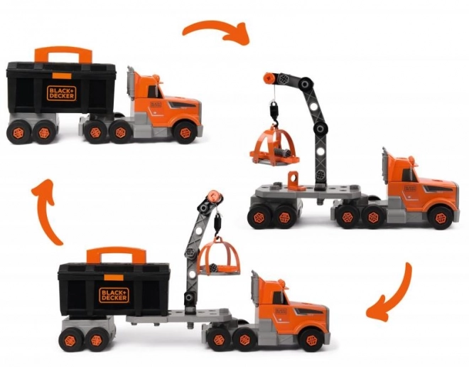 Camion 3 in 1 Black+Decker con strumenti Smoby