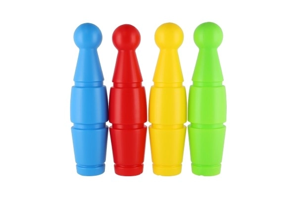 Set 9 birilli colorati in plastica 23cm