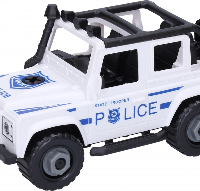 Auto Jeep della Polizia Assemblabile