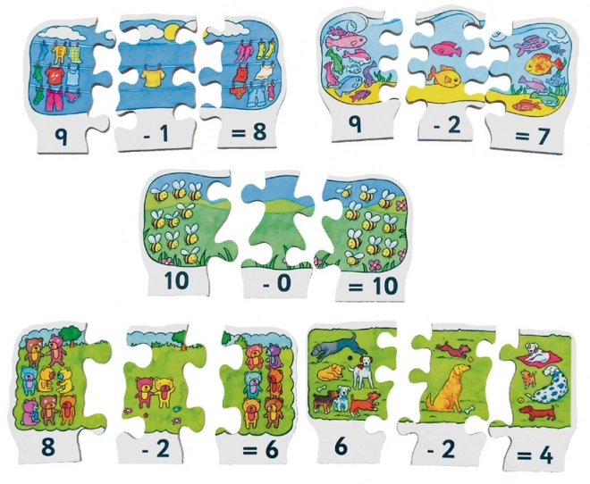 Puzzle in Legno per Sottrazione Just Jigsaws