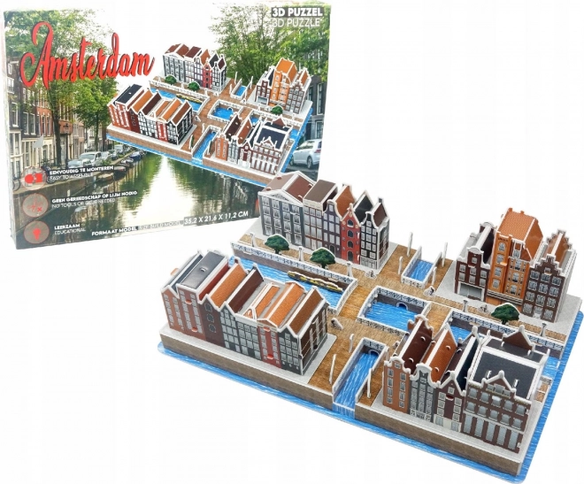 Puzzle 3D Quartiere Di Canal Amsterdam