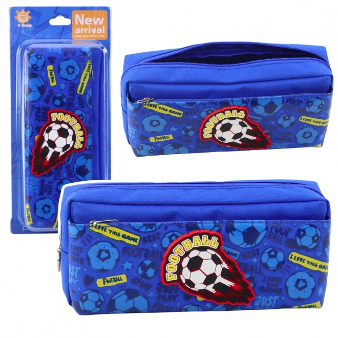 organizzatore scolastico con motivo calcistico blu