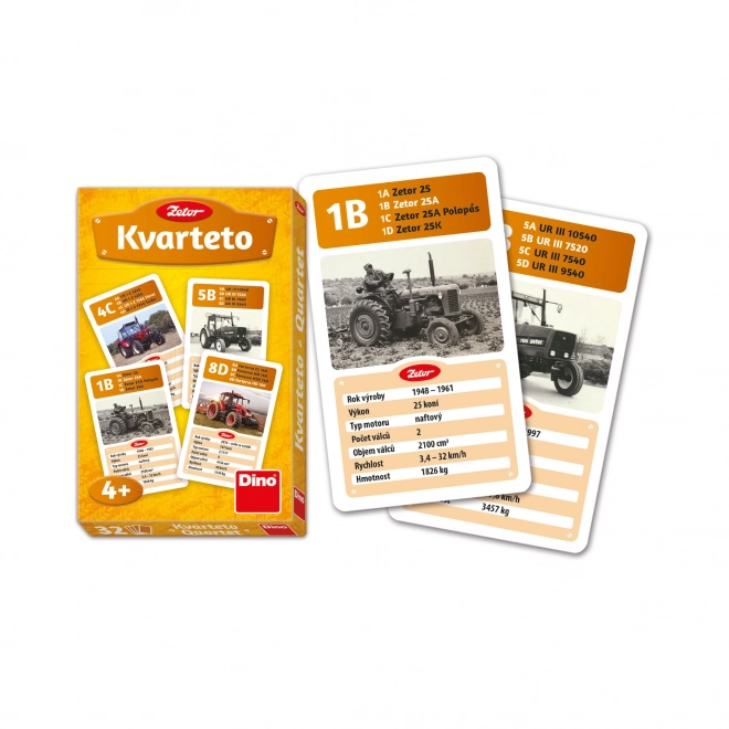 Gioco di carte Kvarteto Zetor per bambini