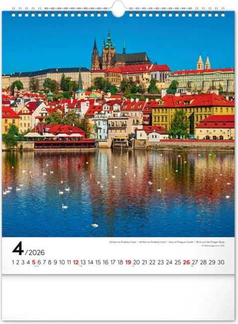 Calendario da parete Praga 2026