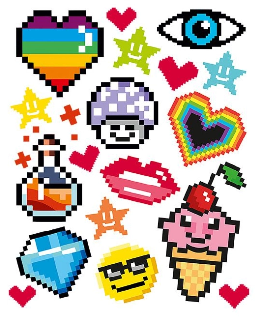 Motivi pixel giocosi per uno stile unico