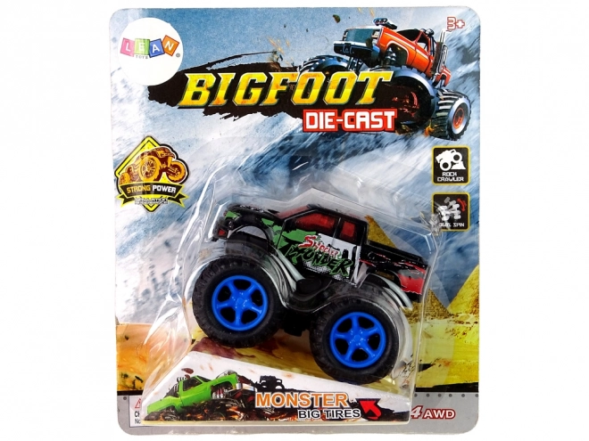 Macchina giocattolo Monster Truck con gomme in gomma e rampa