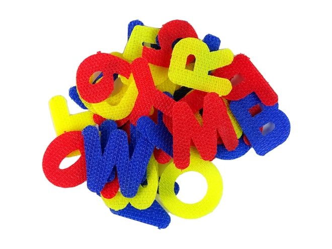 Lettere colorate con velcro