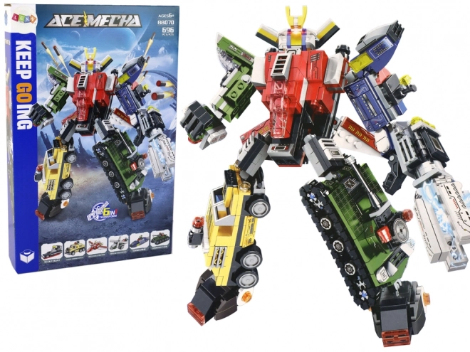 Costruzioni Trasformabili Ace Mecha - 6 Modelli in Uno