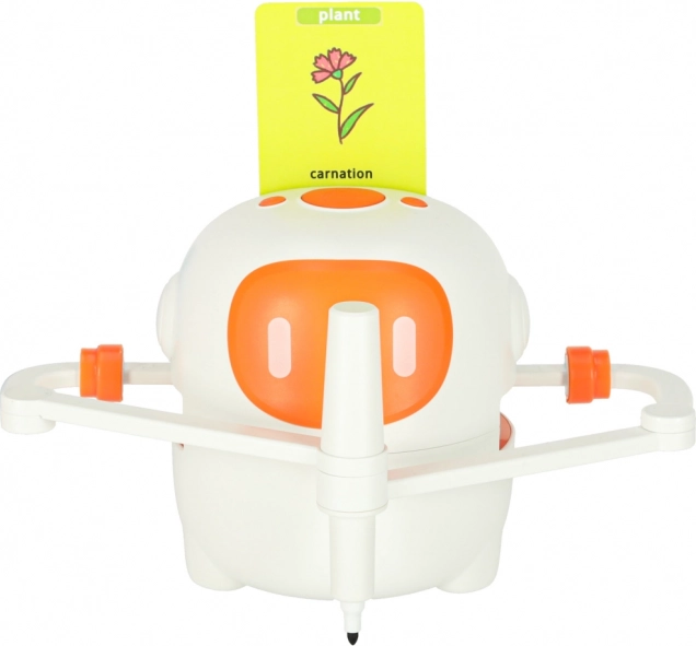 Robot educativo interattivo per imparare a disegnare e scrivere con cartoncini e pennarelli