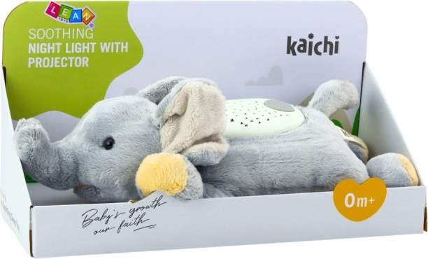 Elefante di peluche con proiettore e suono