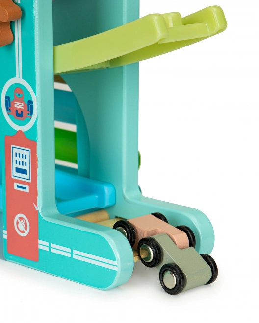 Pista per macchinine in legno con xilofono ECOTOYS
