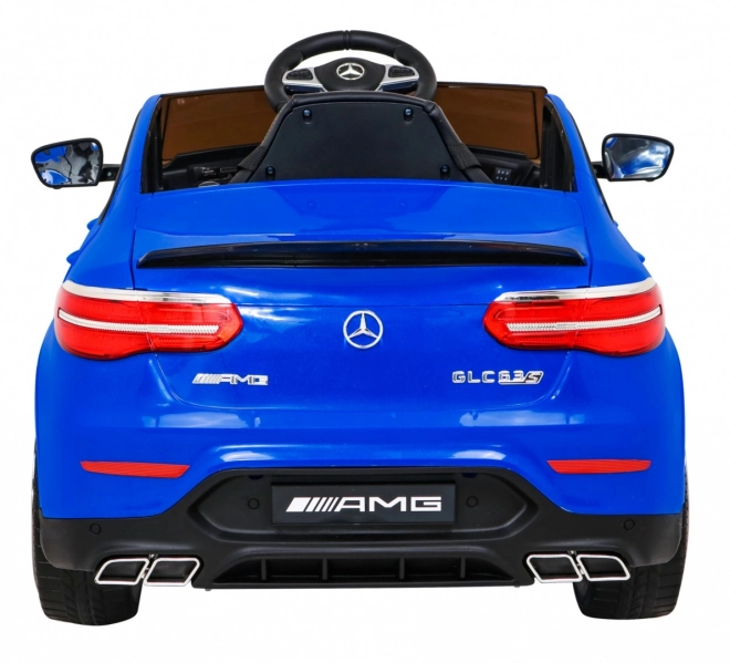 Mercedes Benz GLC63S per bambini Blu + telecomando + trazione 4x4 + MP3 LED + EVA + partenza lenta