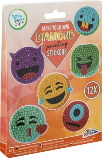 Adesivi diamantati frutta GRAFIX, set da 12 pezzi