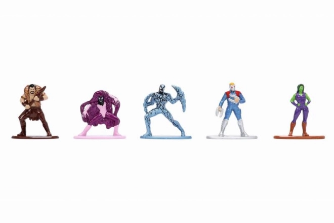 Collezione Di Figurine Nano In Metallo Marvel - 20 Pezzi