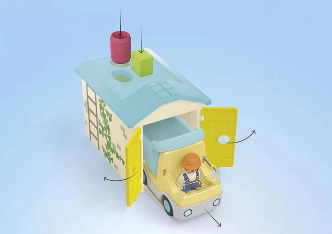 Set con camion Junior con garage e funzione sorter